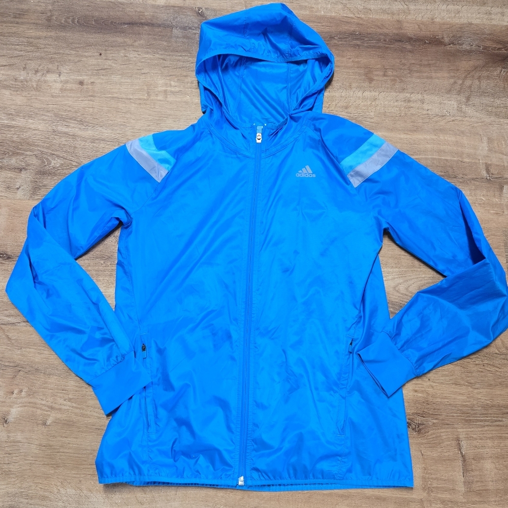 Adidas Blue Running Windbreaker Jacket